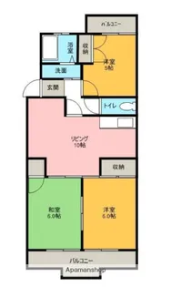 コーポセトリバーシティ【203号室】の間取り