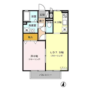 サニーコート【203号室】の間取り