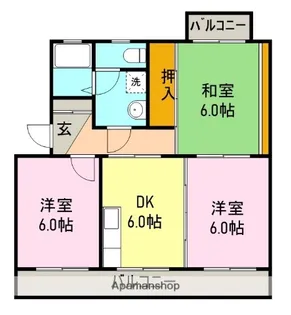 コーポラス21【A203号室】の間取り