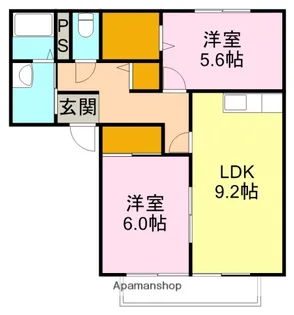 コンフォートパル【A203号室】の間取り