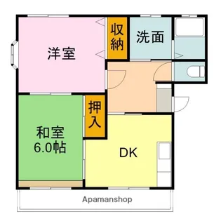 グリーンハイムA【102号室】の間取り