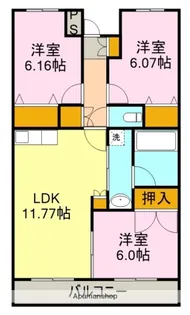 さくらプレイス【3階】の間取り