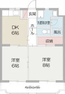 2DKの間取り画像