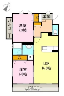 コフレアン【2階】の間取り