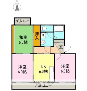 ミレニアム【3階】の間取り