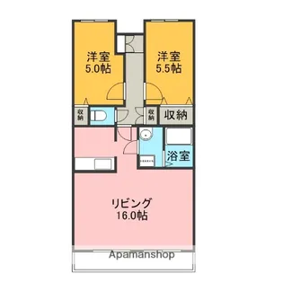 サニーハイツ【104号室】の間取り