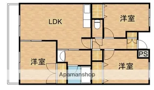 ベルローズ【3B号室】の間取り