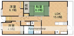 ウィステリア富士【604号室】の間取り