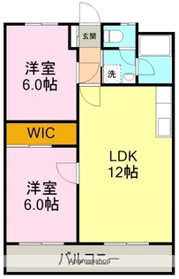 コーポ宮島【104号室】の間取り