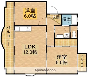 メゾンポワール【1階】の間取り
