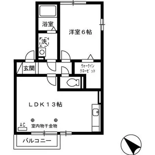 ヴィラ A棟【1階】の間取り