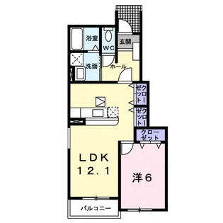 ベル・アンジュ【1階】の間取り