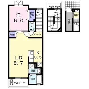 ポラリスⅤ【3階】の間取り