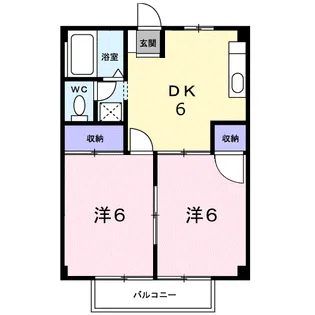 ハイツ井出A【2階】の間取り