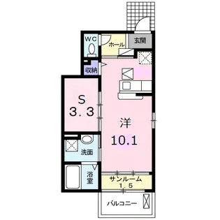 エスペランサ【1階】の間取り