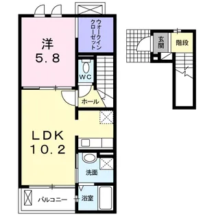 エスペランサ【2階】の間取り