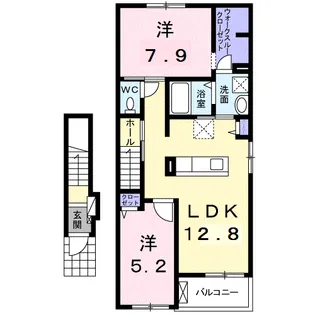 ミドルA【2階】の間取り