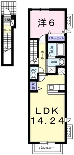 グランベル【2階】の間取り