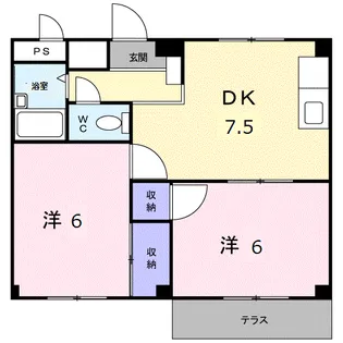 シティハイツ野田【1階】の間取り