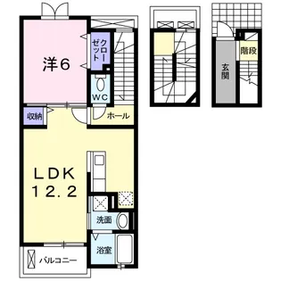 ルラール アドバンス【3階】の間取り