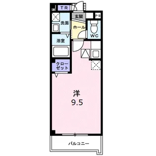 フラン淀川【1階】の間取り