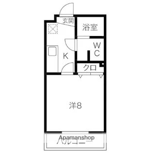 グランメールコート万野原【2階】の間取り