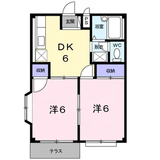 ウッディハイツ【1階】の間取り