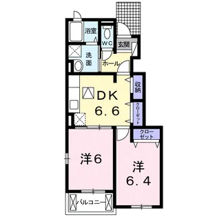 フォレストグランデⅡ【1階】の間取り