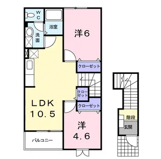 ボニータ テラ【202号室】の間取り