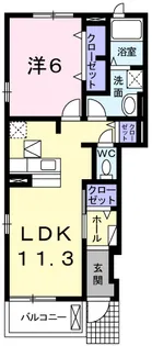 ルナソーレ【1階】の間取り