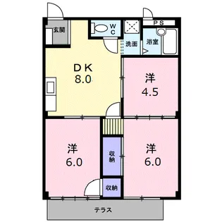 和希チヨダ【103号室】の間取り