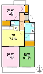 ユートピア21【1階】の間取り