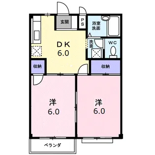 エルディムよしかわ【2階】の間取り