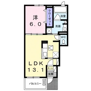 グラン ソレイユ【1階】の間取り