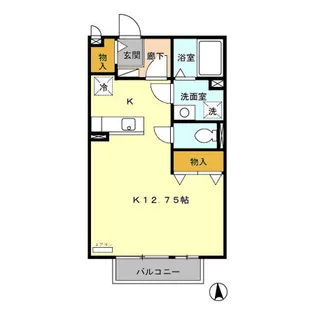サンフォンテ B【1階】の間取り
