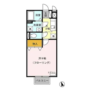 サンベルテ【2階】の間取り