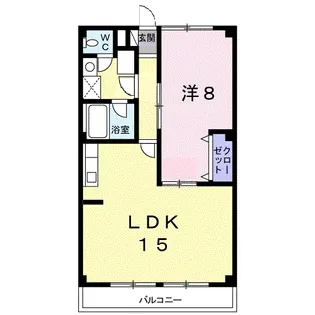 シティハイツ花崎【2階】の間取り