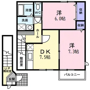 クレストールエム【2階】の間取り