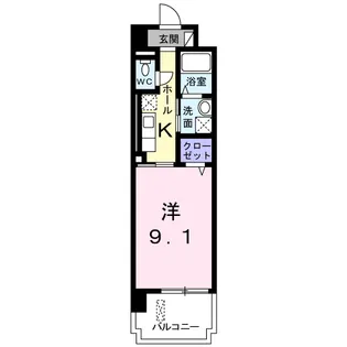 カーサ オリエンターレ【2階】の間取り