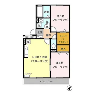 トリヴァンベール B【3階】の間取り