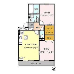 トリヴァンベール B【1階】の間取り