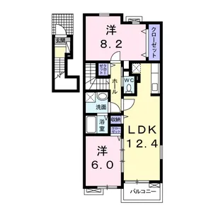 メゾン ド フラン【2階】の間取り
