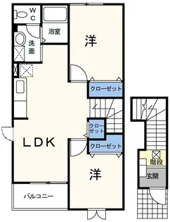カレント【2階】の間取り