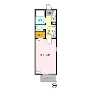 ソシアパートⅡ【1階】の間取り