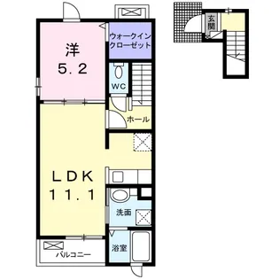 ウォーターフロントA【2階】の間取り