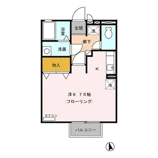 1Rの間取り画像