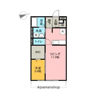 イストワール服部【1階】の間取り