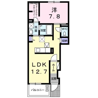 マンダリーネ咲【1階】の間取り