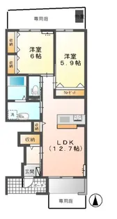 コンフォート・レジデンス【1階】の間取り