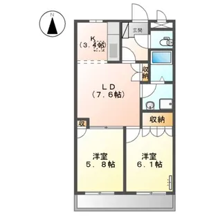 SPERANZE(スペランツァ)【1階】の間取り